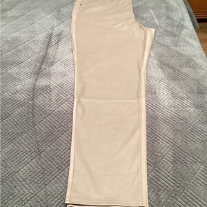 Chico’s 5 pocket Ponte Faux Front slim leg pant, mocha delight, size 3.5R